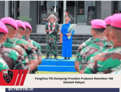 Panglima TNI Dampingi Presiden Prabowo Resmikan 166 Sekolah Rakyat