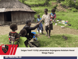 Satgas Yonif 112/DJ Laksanakan Anjangsana Kedalam Honai Warga Papua