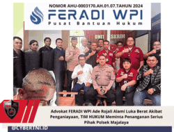Advokat FERADI WPI Ade Rojali Alami Luka Berat Akibat Penganiayaan, TIM HUKUM Meminta Penanganan Serius Pihak Polsek Majalaya