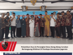 Pelantikan Dua (2) Perangkat Desa Alang-Alang Caruban Berlangsung Khidmat Di Pendopo Kecamatan Jogoroto