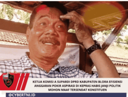 Ketua Komisi A Supardi DPRD Kabupaten Blora Efisiensi Anggaran Pokir Aspirasi di Kepras Habis Janji Politik Mohon Maaf Tersendat Konstituen