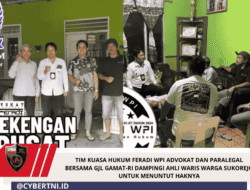 Tim Kuasa Hukum Feradi WPI Advokat Dan Paralegal Bersama GJL GAMAT-RI Dampingi Ahli Waris Warga Sukorejo Untuk Menuntut Haknya