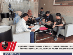 Kejati Penyidikan Dugaan Korupsi PLTA Musi, Serbuan Lintas Provinsi Mengguncang Jaringan Proyek Ratusan Miliar