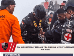 Tim SAR Korpasgat Berhasil Tiba Di Lokasi Jatuhnya Pesawat ATR 42-500