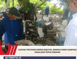 Dukung Pertanian Berkelanjutan, Babinsa Diwek Dampingi Sosialisasi Pupuk Organik