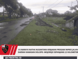 CV.Naraya Natha Nusantara Kerjakan Progam Inpres Jalan Daerah Kawasan Dolopo- Mojorejo Sepanjang 2,9 Kilometer