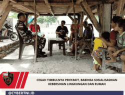 Cegah Timbulnya Penyakit, Babinsa Sosialisasikan Kebersihan Lingkungan Dan Rumah