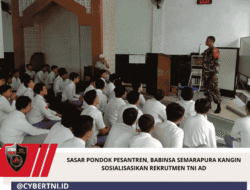 Sasar Pondok Pesantren, Babinsa Semarapura Kangin Sosialisasikan Rekrutmen TNI AD