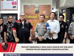 PROVOST MEMERIKSA 3 SAKSI KASUS OKNUM AKP HPB KANIT RESKRIM POLSEK BANJARSARI SURAKARTA JATENG