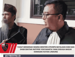 Yusuf Mendesak Segera Menteri ATR/BPN Batalkan SHM Dan SHGB Sekitar INSTIPER Yogyakarta Yang Diduga Masuk Kawasan Hutan Lindung