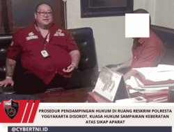 Prosedur Pendampingan Hukum Di Ruang Reskrim Polresta Yogyakarta Disorot, Kuasa Hukum Sampaikan Keberatan Atas Sikap Aparat