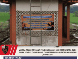 Warga Tolak Rencana Pembongkaran MCK Aset Negara Oleh Pihak Pemdes Cigarukgak, Ciawigebang Kabupaten Kuningan Jawabarat