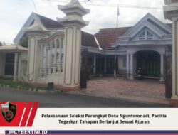 Pelaksanaan Seleksi Perangkat Desa Nguntoronadi, Panitia Tegaskan Tahapan Berlanjut Sesuai Aturan