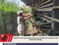 Babinsa Tanah Jawa Ajak Warga Jaga Kebersihan Kandang Demi Kesehatan Ternak