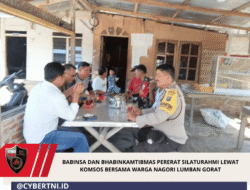 Babinsa Dan Bhabinkamtibmas Pererat Silaturahmi Lewat Komsos Bersama Warga Nagori Lumban Gorat