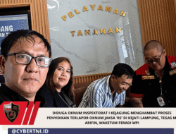 Diduga Oknum Inspektorat I Kejagung Menghambat Proses Penyidikan Terlapor Oknum Jaksa ‘RS’ Di Kejati Lampung, Tegas M. Arifin, WAKETUM FERADI WPI