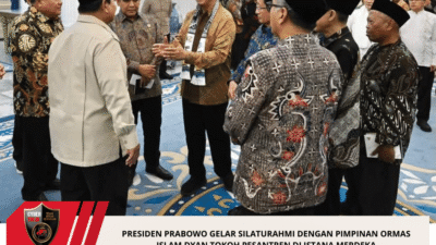 Presiden Prabowo Gelar Silaturahmi Dengan Pimpinan Ormas Islam dyan Tokoh Pesantren Di Istana Merdeka