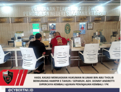 Hasil Kasasi Memuaskan Hukuman M.Umar Bin Abu Tholib berkurang Hampir 5 tahun / Separuh. Adv. Donny Andretti dipercaya Kembali Ajukan Peninjauan Kembali / PK