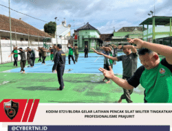 Kodim 0721/Blora Gelar Latihan Pencak Silat Militer Tingkatkan Profesionalisme Prajurit