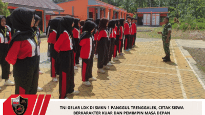 TNI Gelar LDK di SMKN 1 Panggul Trenggalek, Cetak Siswa Berkarakter Kuar Dan Pemimpin Masa Depan