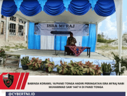 Babinsa Koramil 16/Panei Tonga Hadiri Peringatan Isra Mi’raj Nabi Muhammad SAW 1447 H Di Panei Tonga