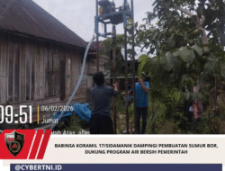 Babinsa Koramil 17/Sidamanik Dampingi Pembuatan Sumur Bor, Dukung Program Air Bersih Pemerintah