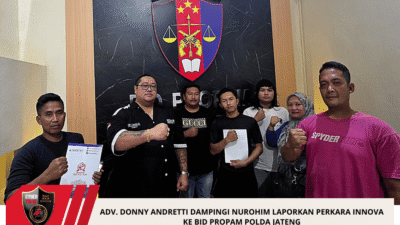 Adv. Donny Andretti Dampingi Nurohim Laporkan Perkara Innova Ke Bid Propam Polda Jateng