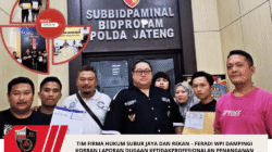 TIM FIRMA HUKUM SUBUR JAYA DAN REKAN – FERADI WPI DAMPINGI KORBAN LAPORAN DUGAAN KETIDAKPROFESIONALAN PENANGANAN PERKARA DI POLSEK BANDONGAN KE BIDPROPAM POLDA JATENG