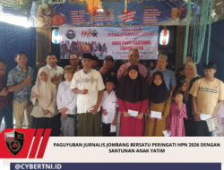 Paguyuban Jurnalis Jombang Bersatu Peringati HPN 2026 Dengan Santunan Anak Yatim
