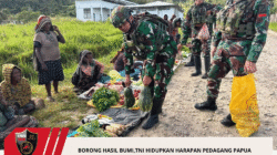 Borong Hasil Bumi,TNI Hidupkan Harapan Pedagang Papua