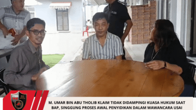 M. Umar Bin Abu Tholib Klaim Tidak Didampingi Kuasa Hukum Saat BAP, Singgung Proses Awal Penyidikan Dalam Wawancara Usai Sidang PK Di Sukadana