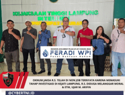 Oknum Jaksa R.S. Telah Di Non Job Ternyata Karena Memasuki Tahap Investigasi Di Kejati Lampung, R.S. Diduga Melanggar Moral & Etik, Ujar M. Arifin