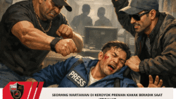 Seorang Wartawan Di Keroyok Preman Kakak Beradik Saat Istirahat
