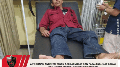 ADV DONNY ANDRETTI Tegas: 1.800 Advokat Dan Paralegal Siap Kawal Kasus Penganiayaan Di Kantor Redaksi