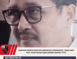 Sorotan Pernyataan Eks Wakapolri Oegroseno; “Kami Sakit Hati, Polri Rusak Sejak Jokowi Angkat Tito”