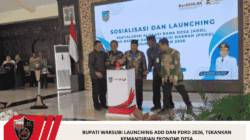 Bupati Warsubi Launching ADD Dan PDRD 2026, Tekankan Kemandirian Ekonomi Desa