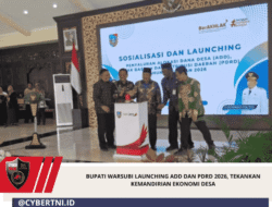Bupati Warsubi Launching ADD Dan PDRD 2026, Tekankan Kemandirian Ekonomi Desa