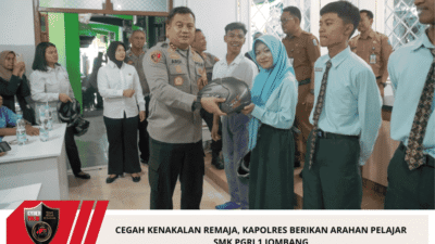 Cegah Kenakalan Remaja, Kapolres Berikan Arahan Pelajar SMK PGRI 1 Jombang
