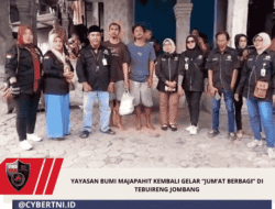 Yayasan Bumi Majapahit Kembali Gelar “Jum’at Berbagi” Di Tebuireng Jombang