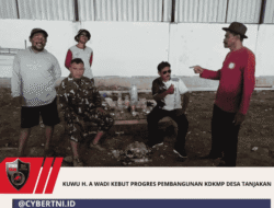 KUWU H. A WADI KEBUT PROGRES PEMBANGUNAN KDKMP DESA TANJAKAN