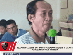 Pelapor Dugaan KKN Dan Mark Up Pengadaan Barjas Rp 39 Miliar Di Perumdam TDA Tolak Kompromi