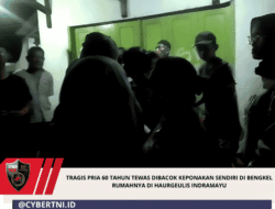 Tragis Pria 60 Tahun Tewas Dibacok Keponakan Sendiri Di Bengkel Rumahnya Di Haurgeulis Indramayu