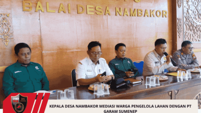 Kepala Desa Nambakor Mediasi Warga Pengelola Lahan Dengan PT Garam Sumenep