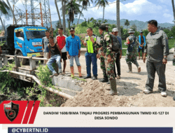 Dandim 1608/Bima Tinjau Progres Pembangunan TMMD ke-127 Di Desa Sondo