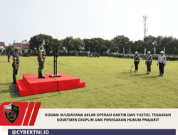 Kodam IX/Udayana Gelar Operasi Gaktib Dan Yustisi, Tegaskan Komitmen Disiplin Dan Penegakan Hukum Prajurit