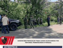 Dandim 0806/Trenggalek Tinjau Lahan Calon Markas Yon Teritorial Pembangunan Di Panggul