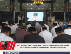 Doa Bersama Dan Tasyakuran 1 Tahun Kepemimpinan Bupati Dan Wakil Bupati Jombang Berlangsung Khidmat Di Pendopo