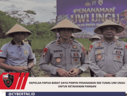 Kapolda Papua Barat Daya Pimpin Penanaman 500 Tunas Uwi Ungu Untuk Ketahanan Pangan