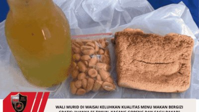 Wali Murid di Waisai Keluhkan Kualitas Menu Makan Bergizi Gratis: “Hanya Es Timun, Kacang Goreng dan Sagu Bakar”