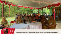 Dandim 0721/Blora Mengikuti Vicon Launching Jembatan Garuda